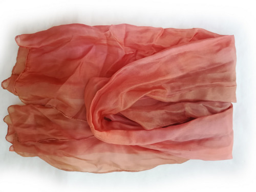 "terra gradient" hedvábná šála, 150x40 cm — foto 2