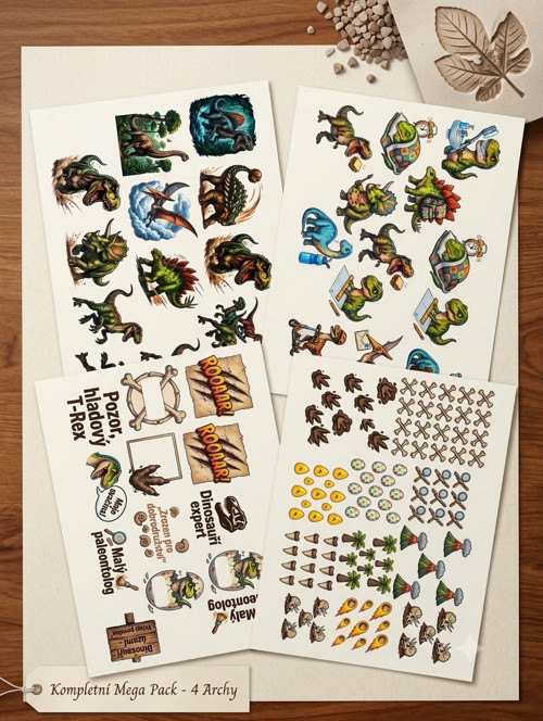 Dinosauří MEGA PACK: Ultimátní sada samolepek — foto 2