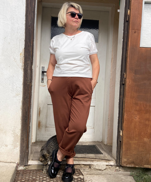 Kalhoty hnědé — foto 3
