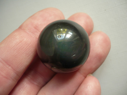 Kulička - obsidián duhový 25 mm, č.9f — foto 2