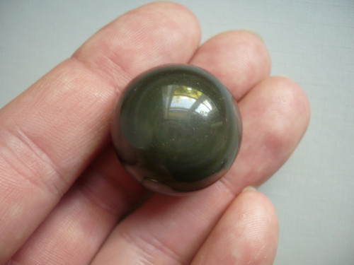 Kulička - obsidián duhový 24 mm, č.11f — foto 2