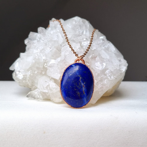 Lapis lazuli s pyritem - náhrdelník — foto 2