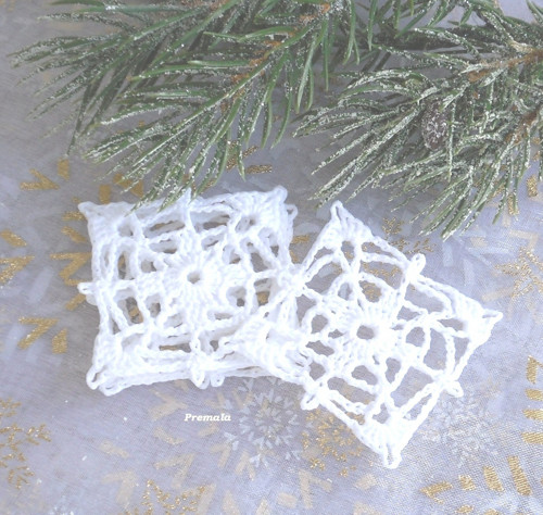 Čtvereček bílý sada 4 ks — foto 2