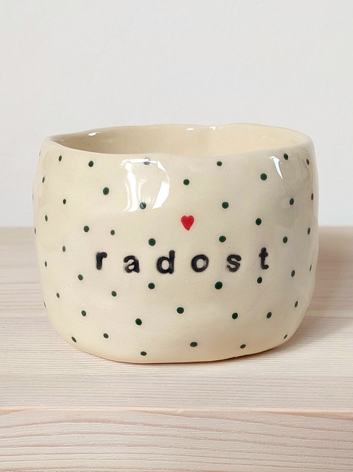 Keramický kalíšek - "radost" — foto 5