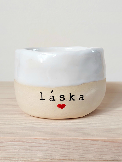 Keramický kalíšek - "láska" — foto 5