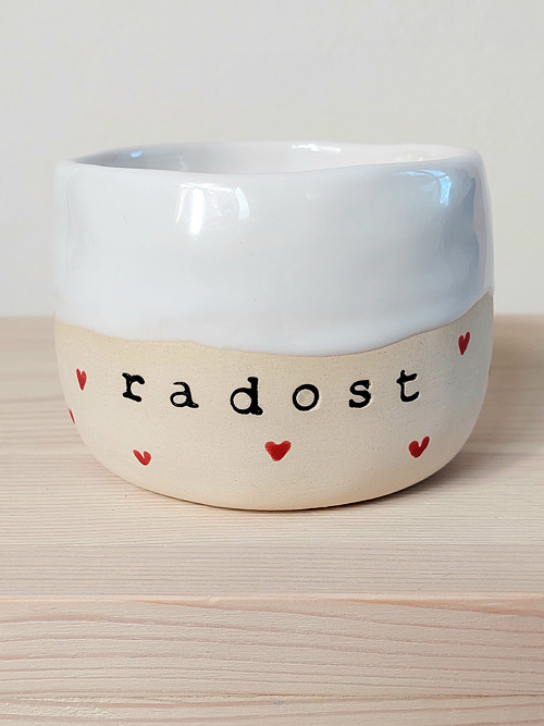 Keramický kalíšek - "radost" — foto 6