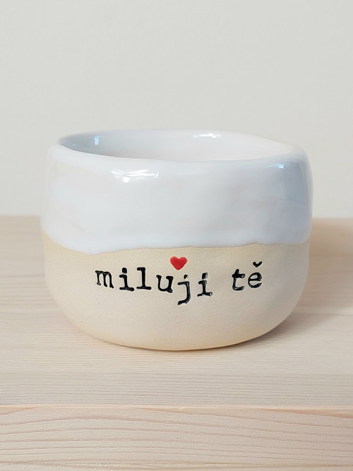 Keramicky kalíšek "miluji tě" — foto 6