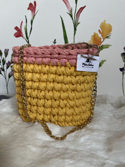 Háčkovaná bucket bag — foto 2