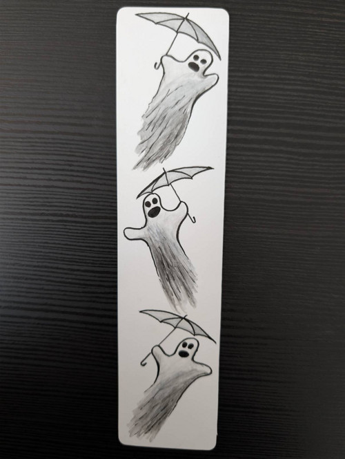 Minimalističtí duchové s paraplíčky — foto 2