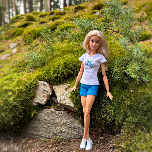 Kraťasy pro Barbie - modré — foto 2