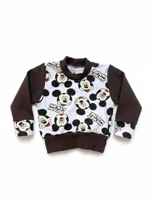 Dětská mikina Mickey s hnědou 80 — foto 2