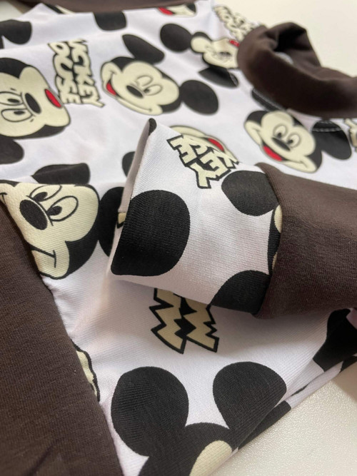 Dětská mikina Mickey s hnědou 80 — foto 4