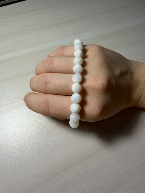 Elastický náramek měsíční kámen E057 — foto 3