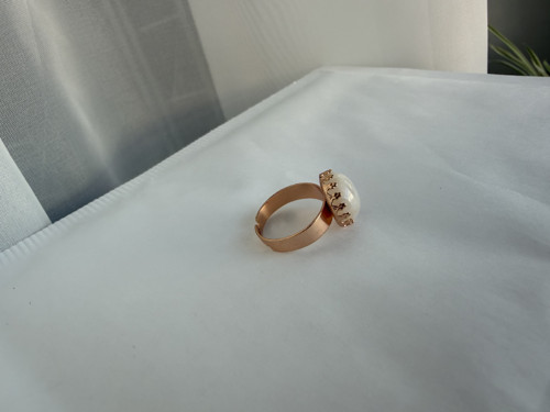 Elegantní prsten s měsíčním kamenem - ocel E050 — foto 6