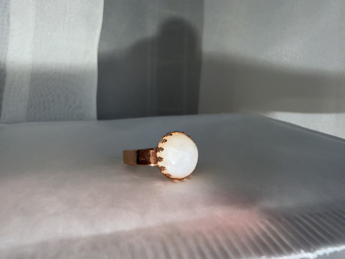 Elegantní prsten s měsíčním kamenem - ocel E050 — foto 4