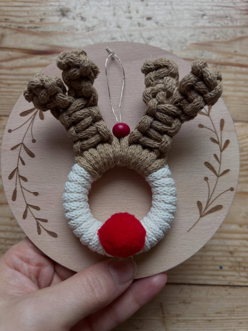 Macrame vánoční sobík — foto 4