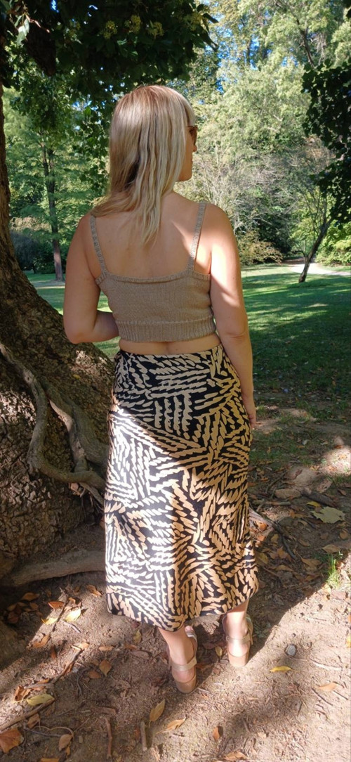 Hedvábná sukně a top — foto 6