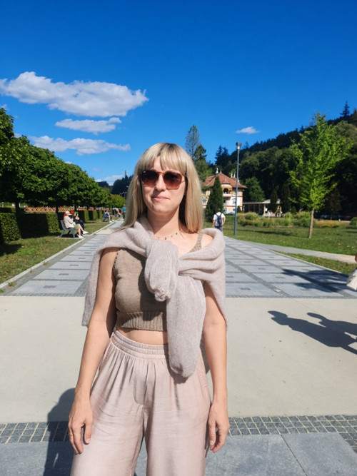 Svetr kid mohér z hedvábím — foto 5