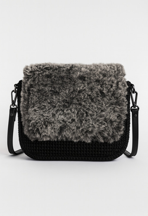 Háčkovaná kabelka Black fox — foto 3