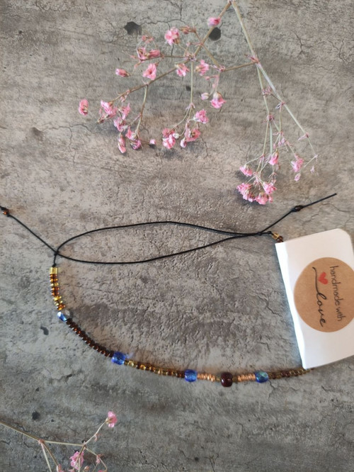 Podzimní boho náramek „Meteorit“ — foto 5