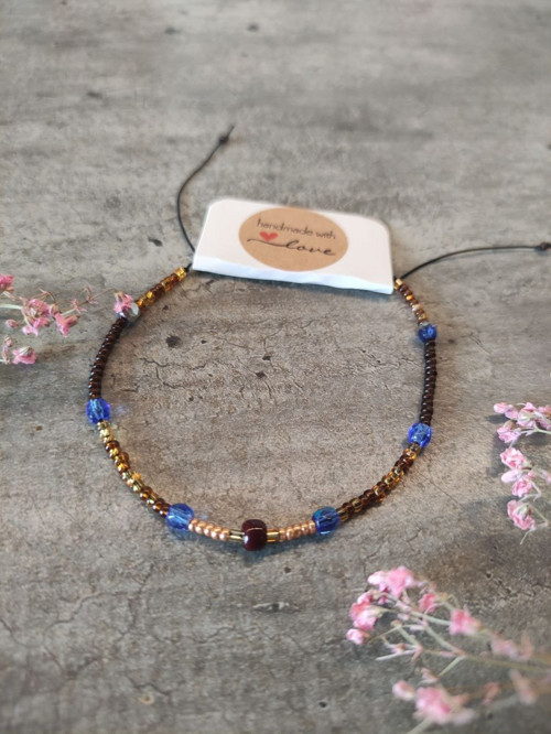 Podzimní boho náramek „Meteorit“ — foto 3