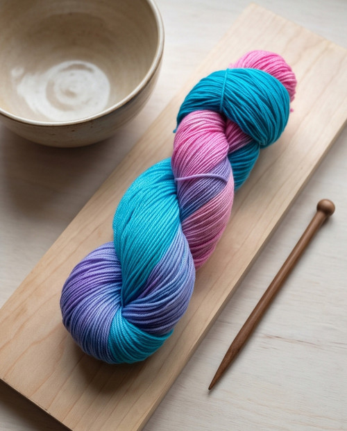 Ručně barvená příze - COTTON CANDY — foto 4
