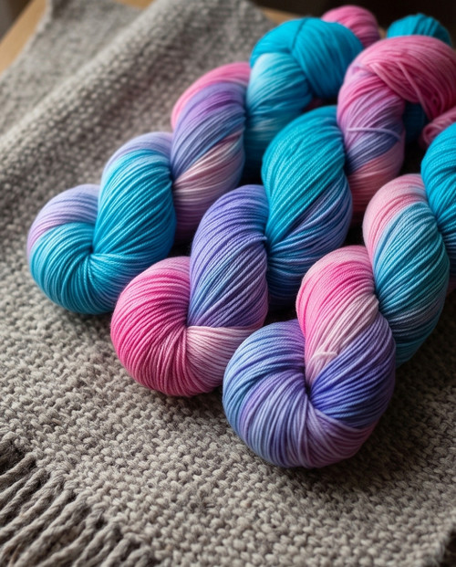 Ručně barvená příze - COTTON CANDY — foto 2