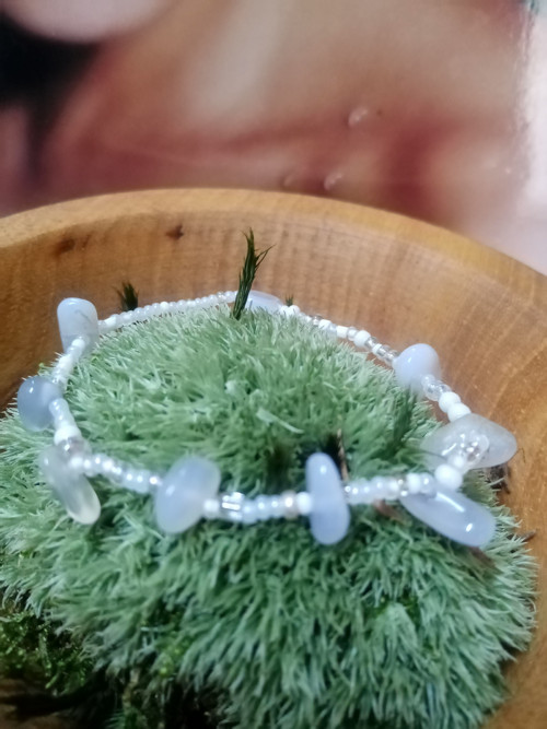 Náramek levandulový achát — foto 3