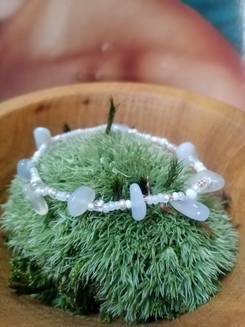 Náramek levandulový achát — foto 5