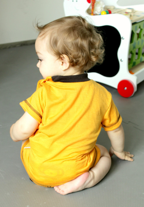 Rostoucí body -tričko- MERINO 75-92cm (0-6m) — foto 2