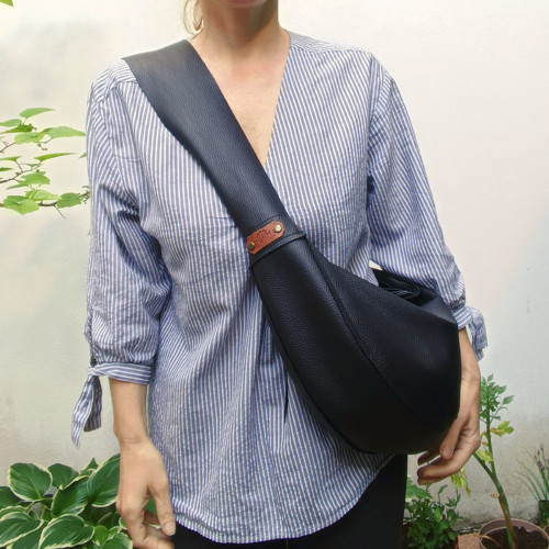 BOHO BLACK Bag - leather — foto 6
