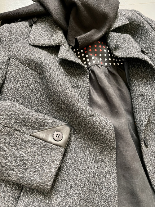 Vintage oversize teplý kabát — foto 3