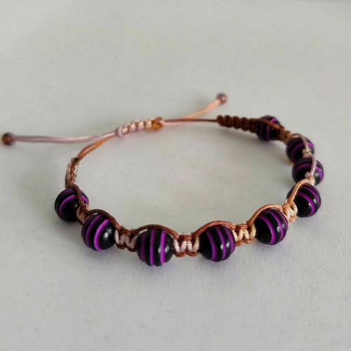 Náramek Shamballa s korálky — foto 3