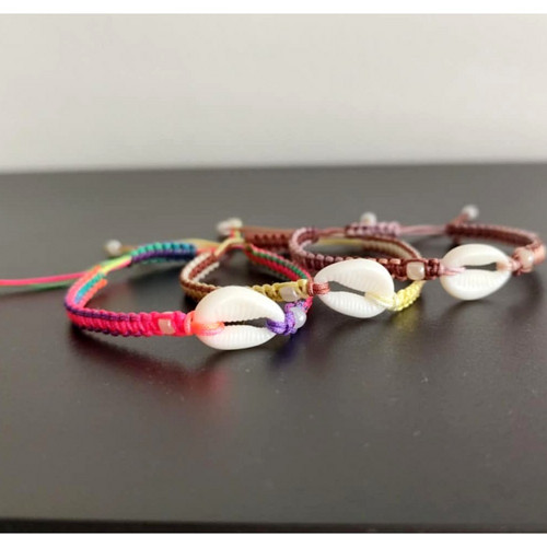 Náramek Shamballa s Kauri mušličkou — foto 2