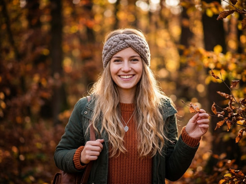 PLETENÁ ČELENKA překřížená - světle hnědá — foto 2