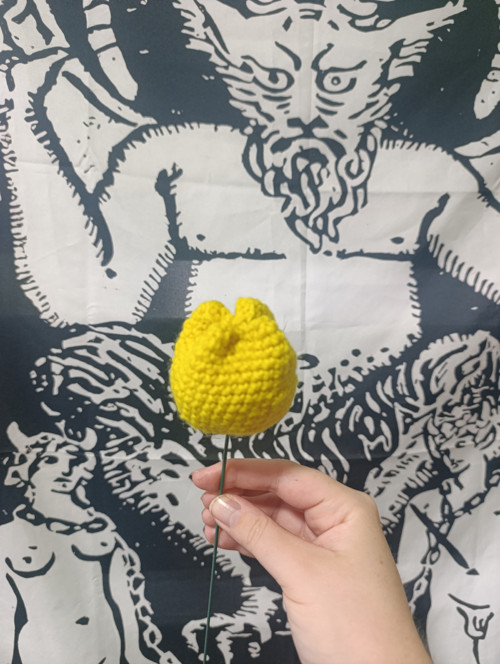 Háčkovaný tulipán — foto 2
