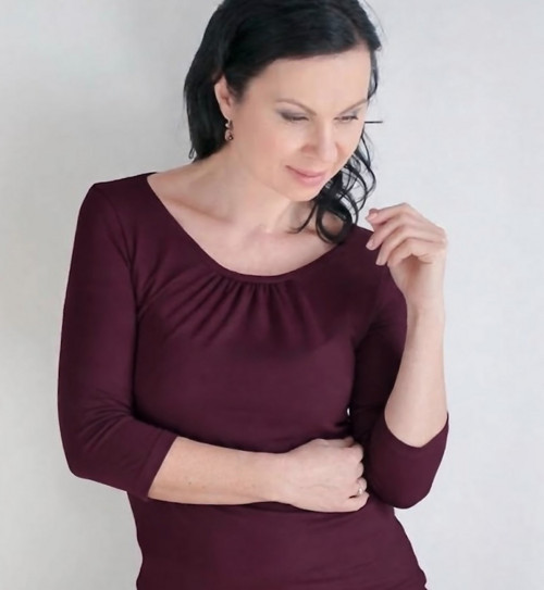 Dámské tričko burgundy — foto 2