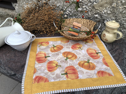 Dýňový středový ubrus 52x43 cm — foto 5