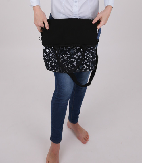 Kabelkobatoh softshell - černobílé kvítky — foto 3