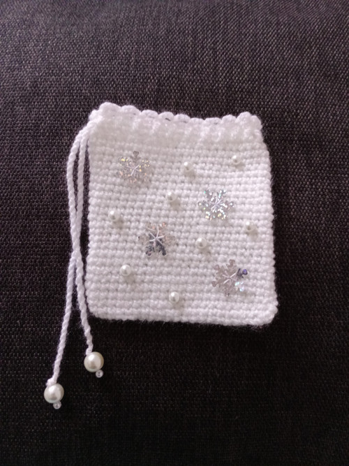Vánoční dárkový pytlíček 10x12 cm — foto 3