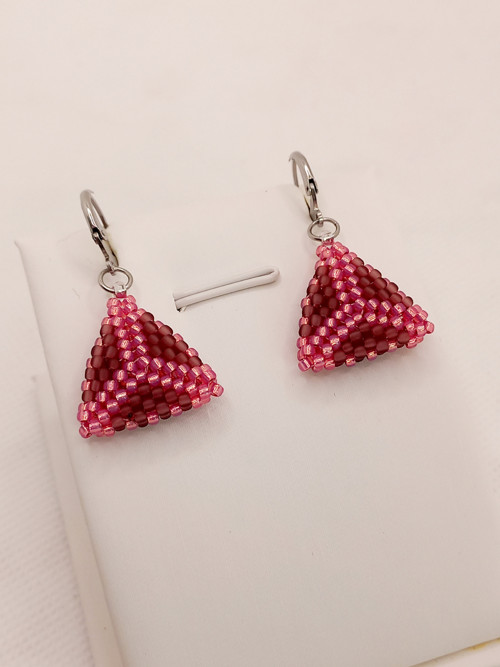 Náušnice Rose and Amethyst — foto 4
