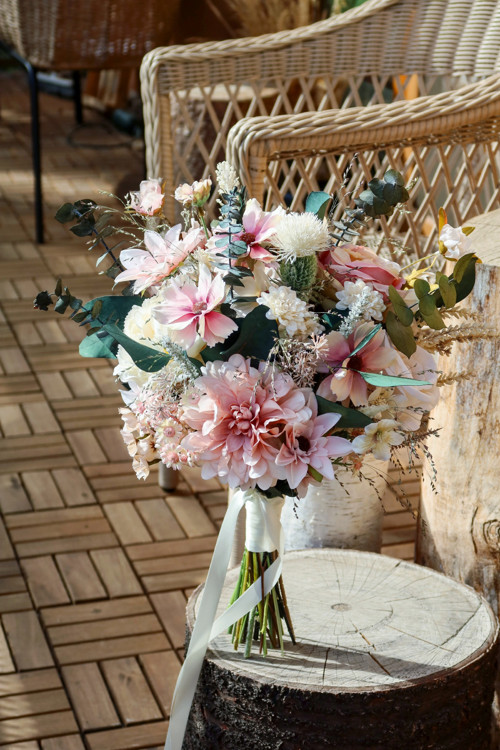 Svatební kytice Boho Ivory — foto 4