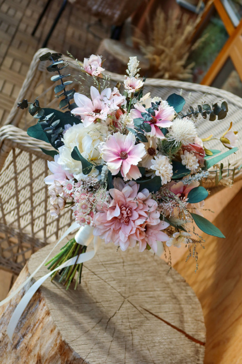 Svatební kytice Boho Ivory — foto 3
