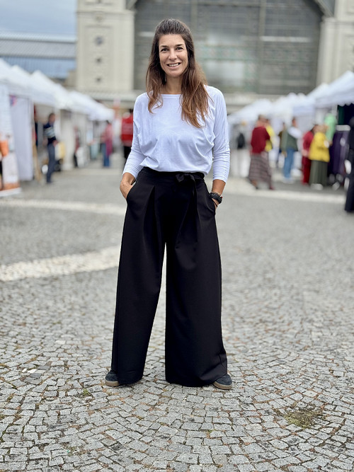 Luxusní extra široké kalhoty Tai — foto 4
