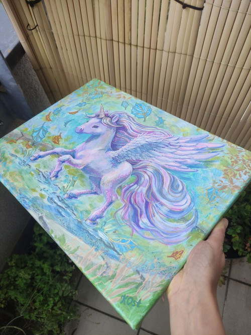 Magické hříbě, obraz na plátně — foto 2