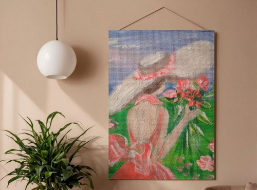 Mini obrázek malován acrylem na plátno — foto 2