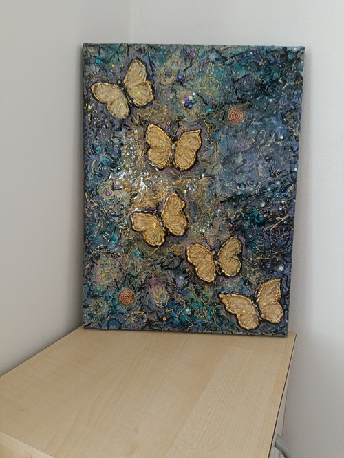 Vesmírná křídla, 30x40cm — foto 2