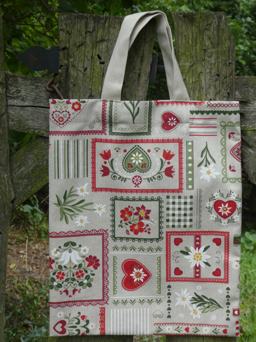 Taška s vreckom Poniklec patchwork — foto 2