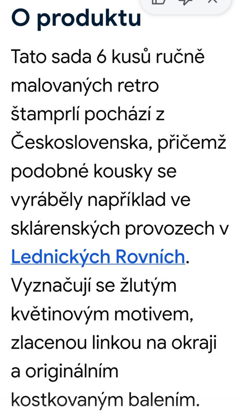 Retro skleničky v originálním balení — foto 3