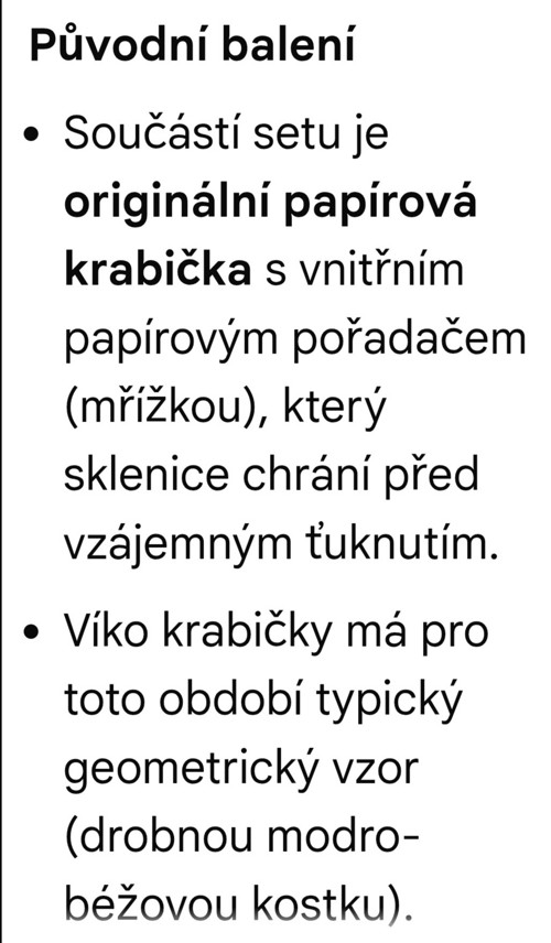 Retro skleničky v originálním balení — foto 5